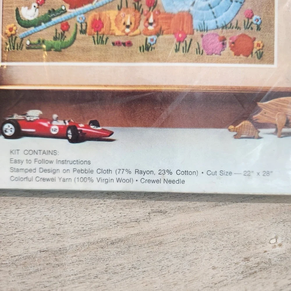 NEW Vintage Avon Creative‎ Needlecraft NOAH'S ARK Picture Crewel Embroidery Kit